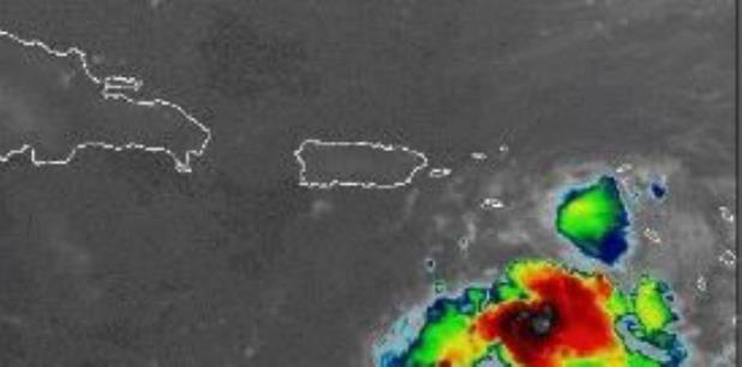 Se espera que los aguaceros más fuertes se concentren en la mitad este de Puerto Rico.  (NOAA)