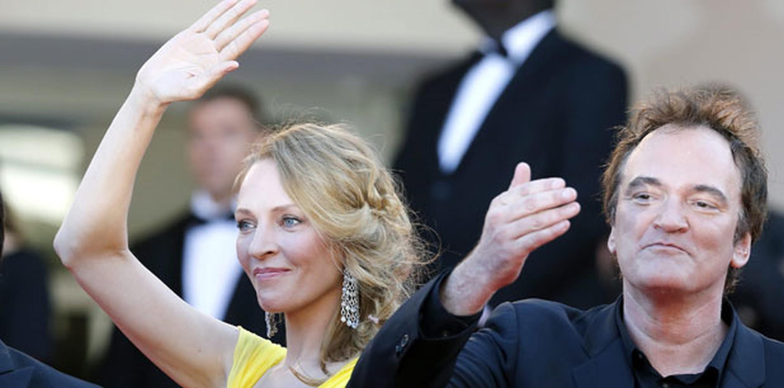 Un medio asegura que Uma Thurman y Quentin Tarantino compartieron una villa durante su participación en el Festival de Cannes. (Archivo)