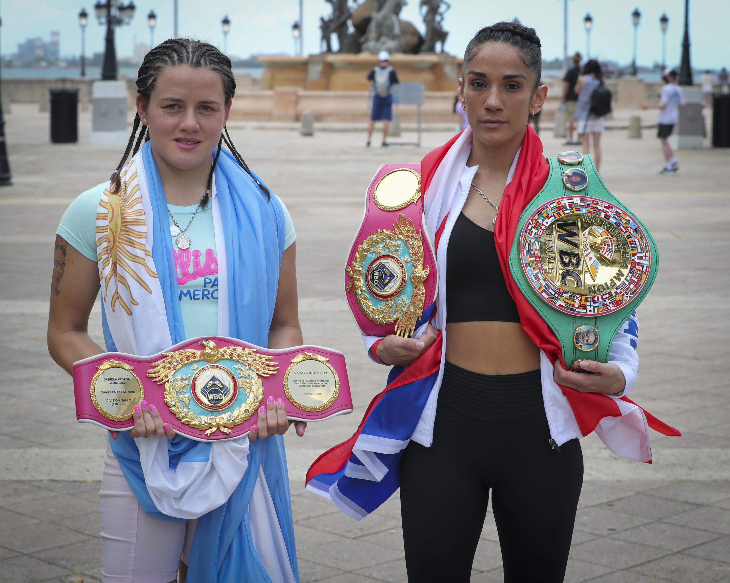 La boxeadora argentina Daniela Bermúdez retará a Amanda Serrano por sus cinturones de las 126 libras.