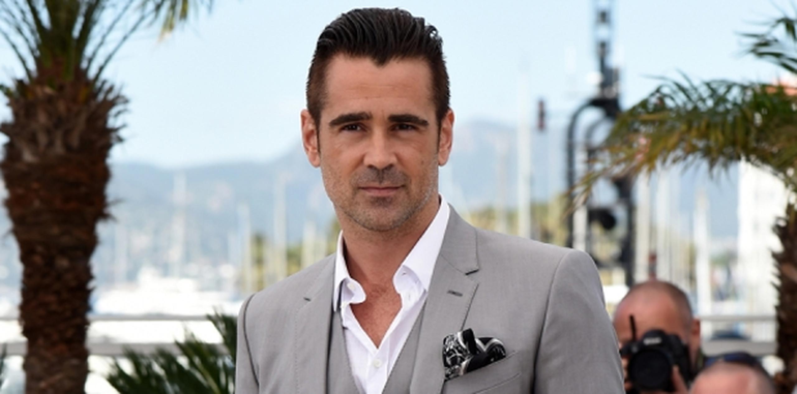 Farrell viajó a Cannes para promover "The Lobster", que compite por la Palma de Oro, el principal premio del festival. (AP)