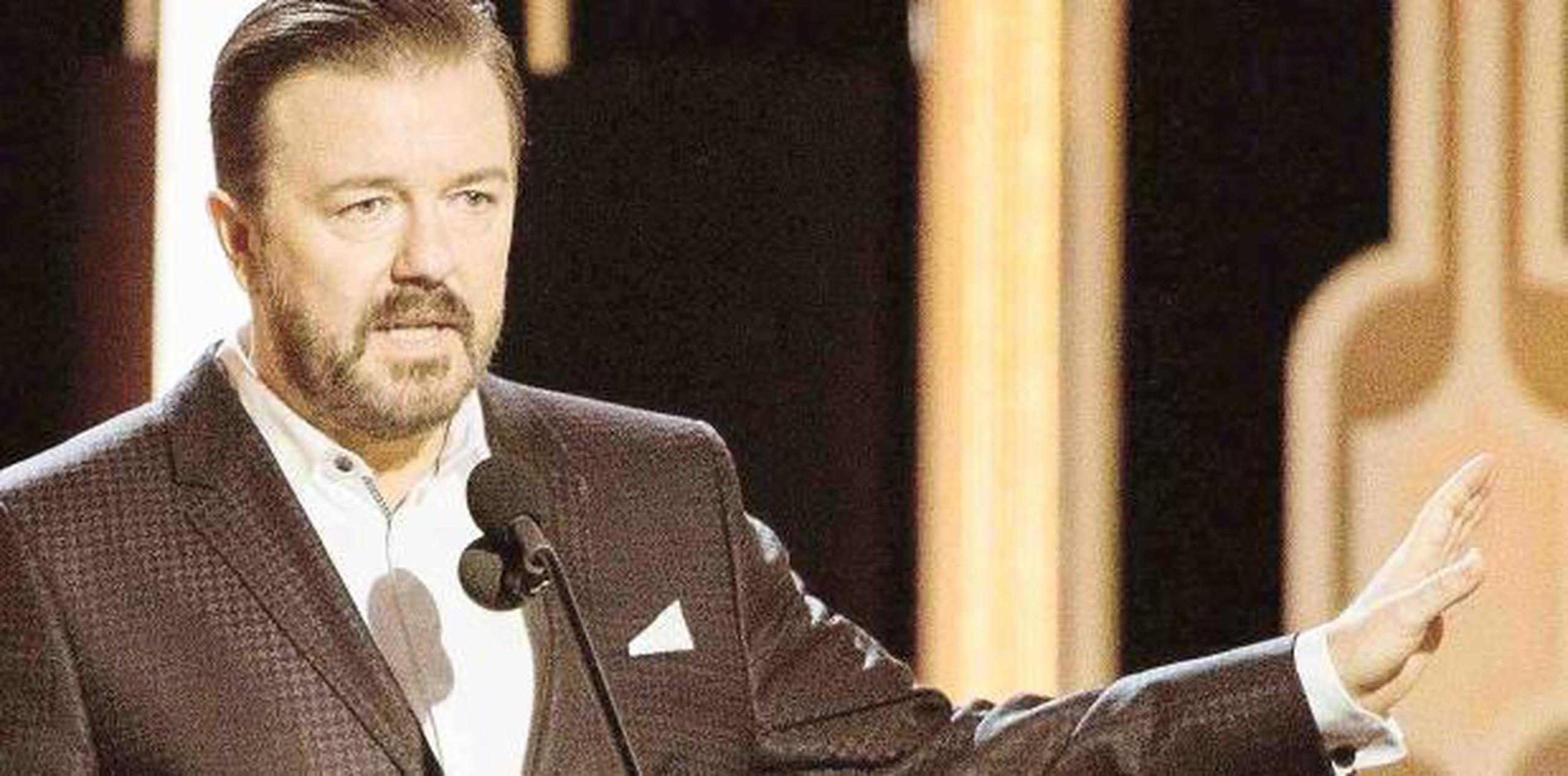 Ricky Gervais repetira como animador de la gala. (Archivo)