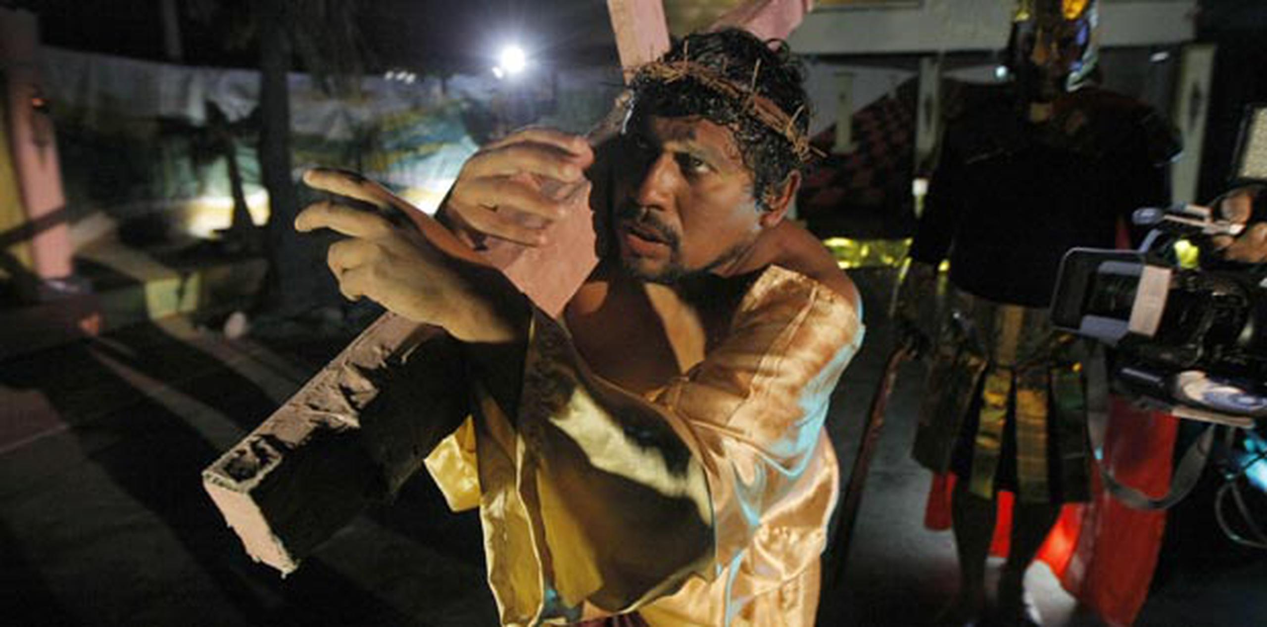 Decenas de presos representaron el musical Jesucristo Súper Estrella en la prisión del puerto de El Callao. (AP /Karel Navarro)