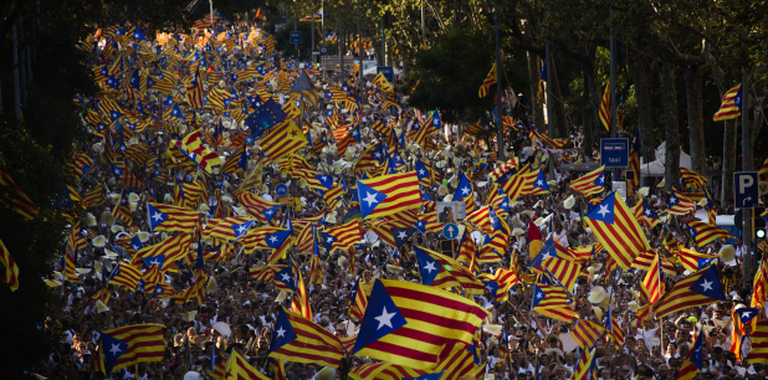 El Día Nacional Catalán ha sido utilizado desde hace mucho tiempo para movilizar a las masas en apoyo de la separación de España. (AP)