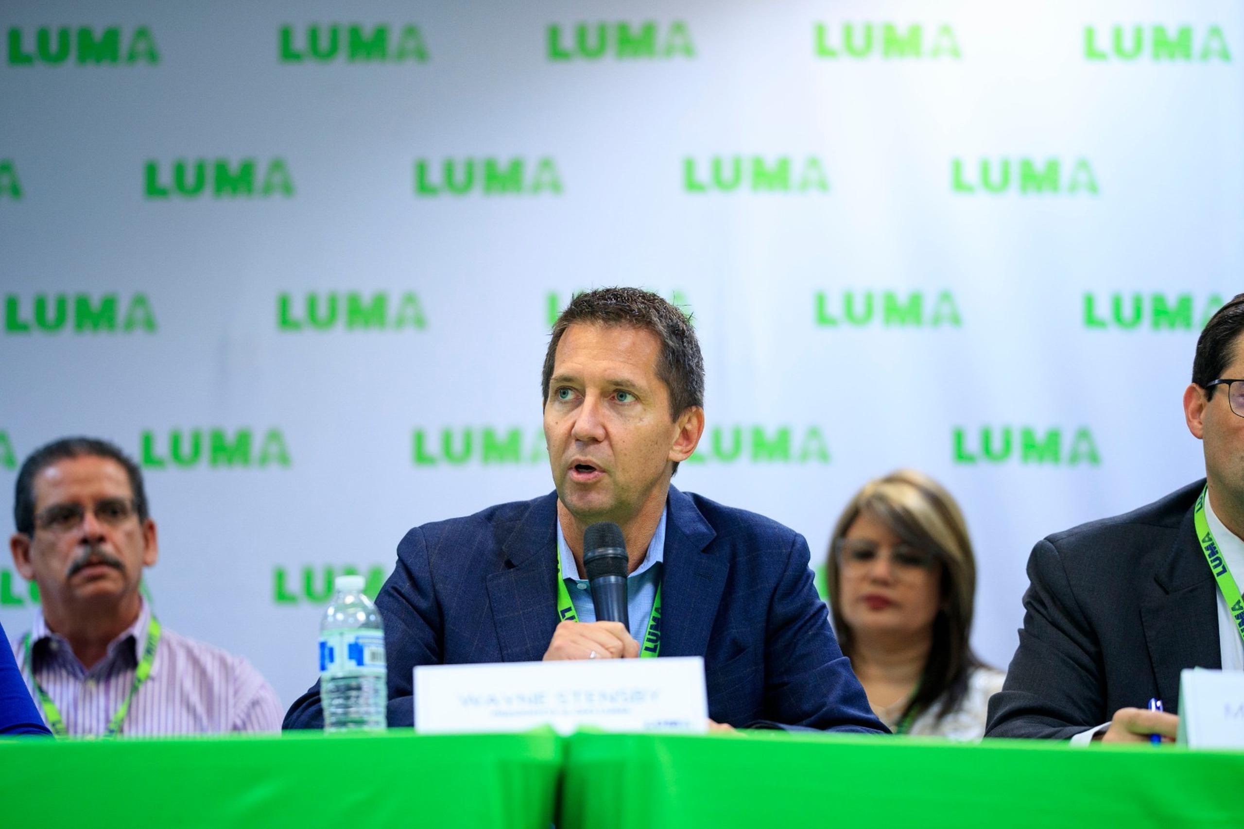 El presidente de LUMA Energy, Wayne Stensby.