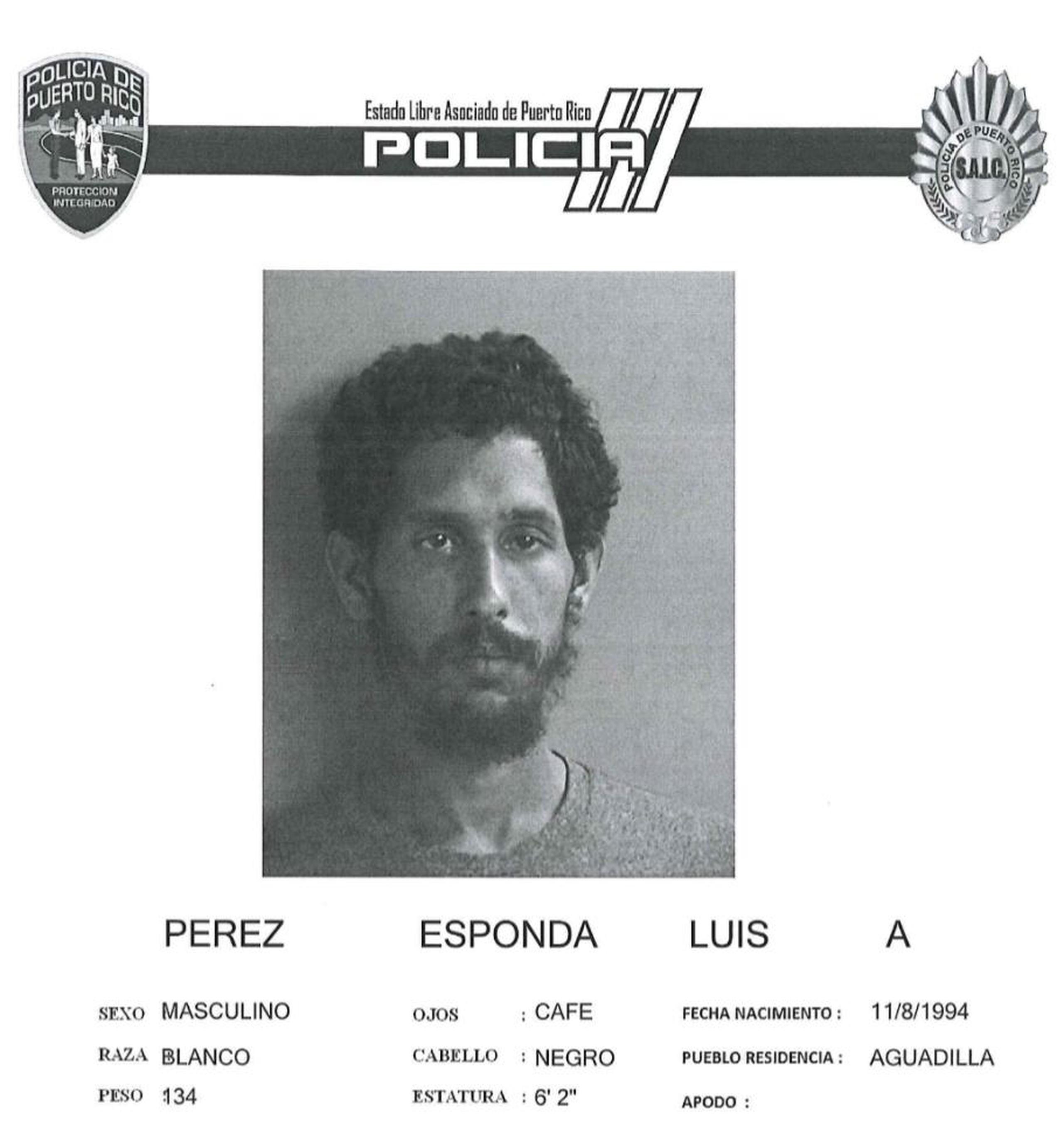 Luis A. Pérez Esponda, de 26 años, fue acusado por los delitos de escalamiento, daños agravados y violación a la Ley de Sustancias Controladas.