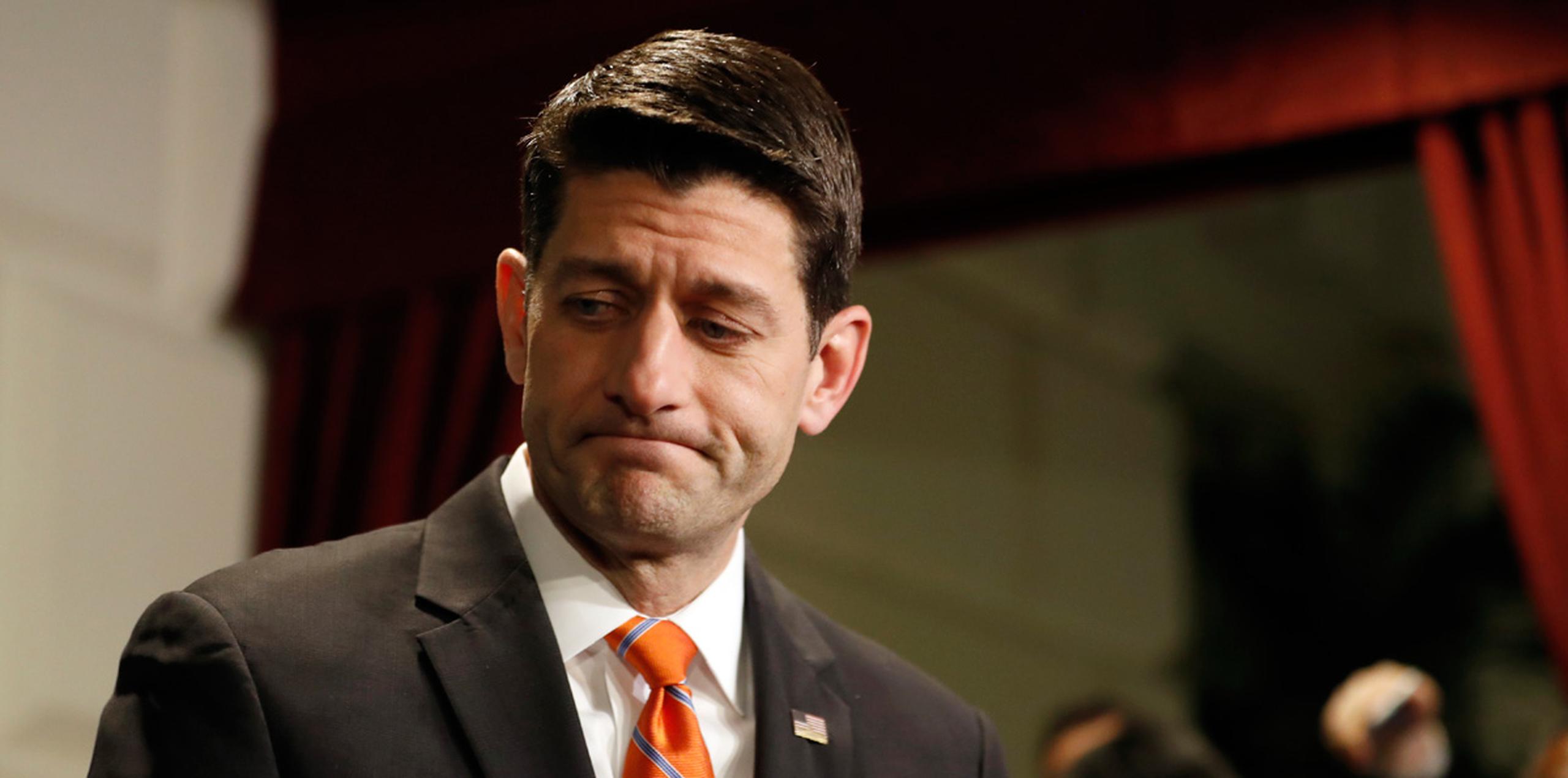 El presidente de la Cámara de Representantes, Paul Ryan, fijó la votación para el viernes. (AP)