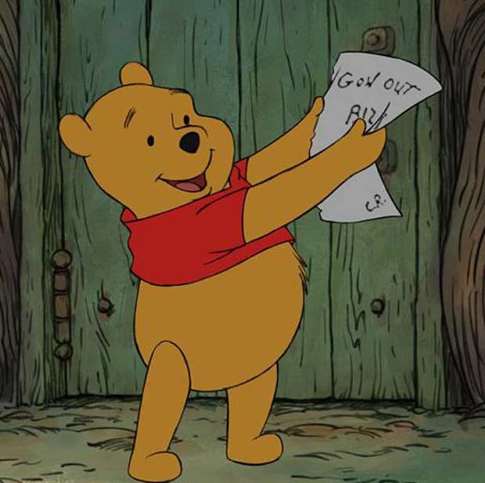 “Winnie The Pooh”: A este osito lo que más le gusta es llenarse la pipita con miel en el bosque.