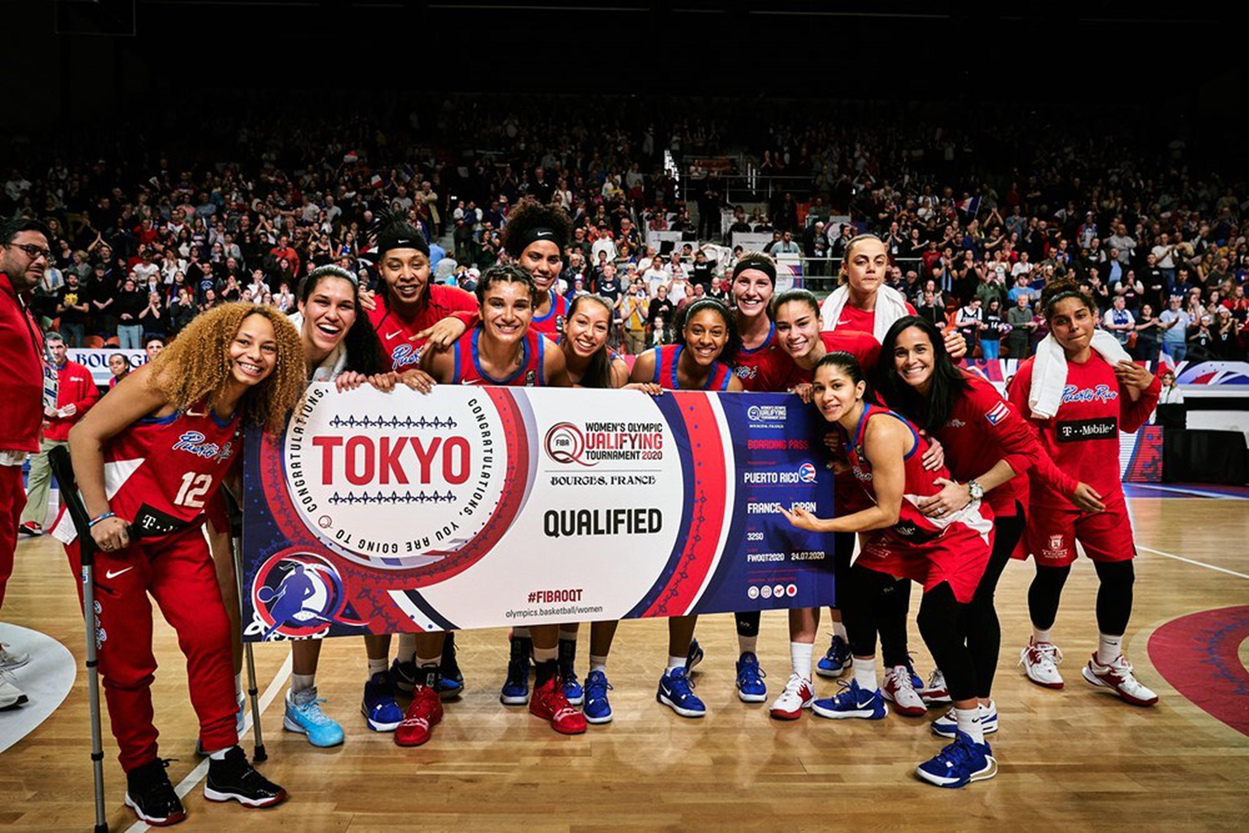 Las boricuas lograron su boleto a Tokio 2020 en el Preolímpico de baloncesto femenino celebrado en Francia el fin de semana pasado. (Suministrada / FIBA)