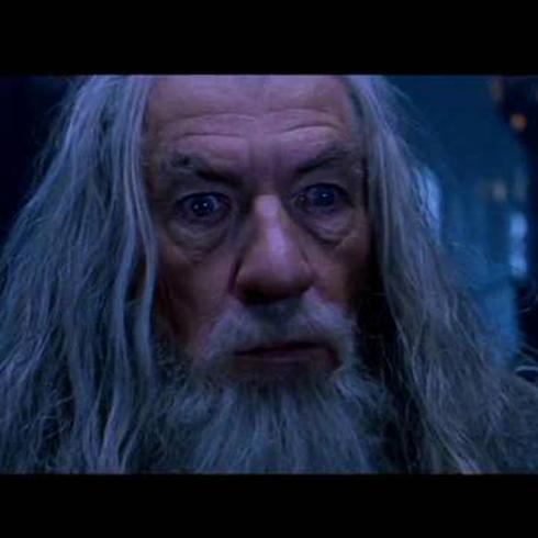 Christopher Lee como "Saruman" en The Lord of the Rings