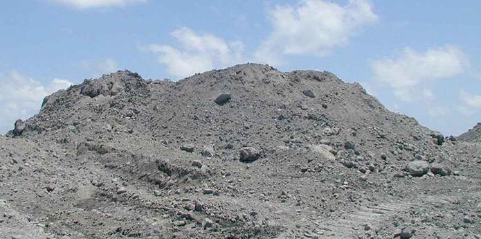 Líderes ambientales y residentes de las comunidades cercanas a los vertederos de EC Waste y Ecosystems, en Peñuelas, detienen el acceso de camiones que transportan cenizas de carbón con la intención de depositarlas allí. (GFR Media)