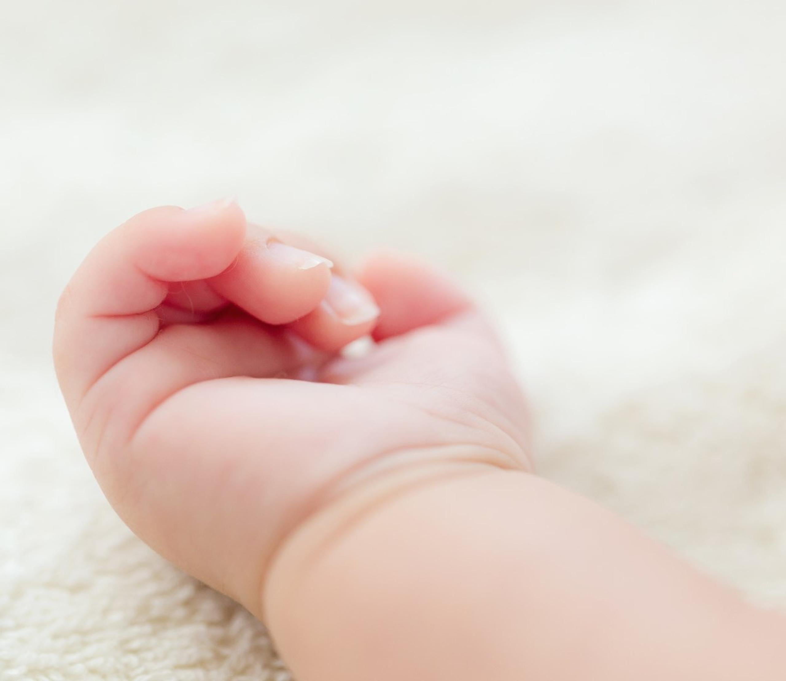 Mano de un bebé. (Shutterstock)