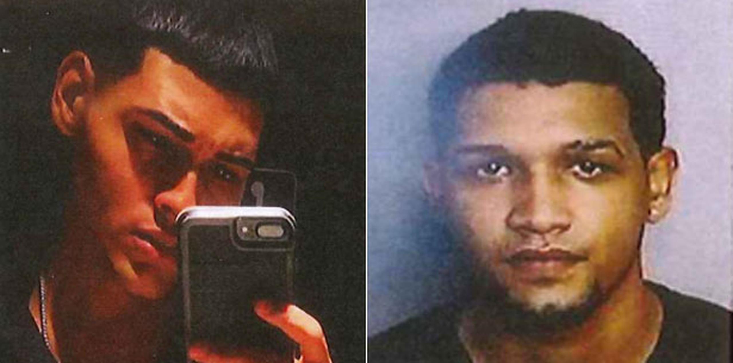 Yabdier Hernández Camacho, de 21 años, y Richard David Montalvo Otero, de 23 años, son buscados por el asesinato de Álvaro Torres de Jesús en Utuado. (Suministradas)