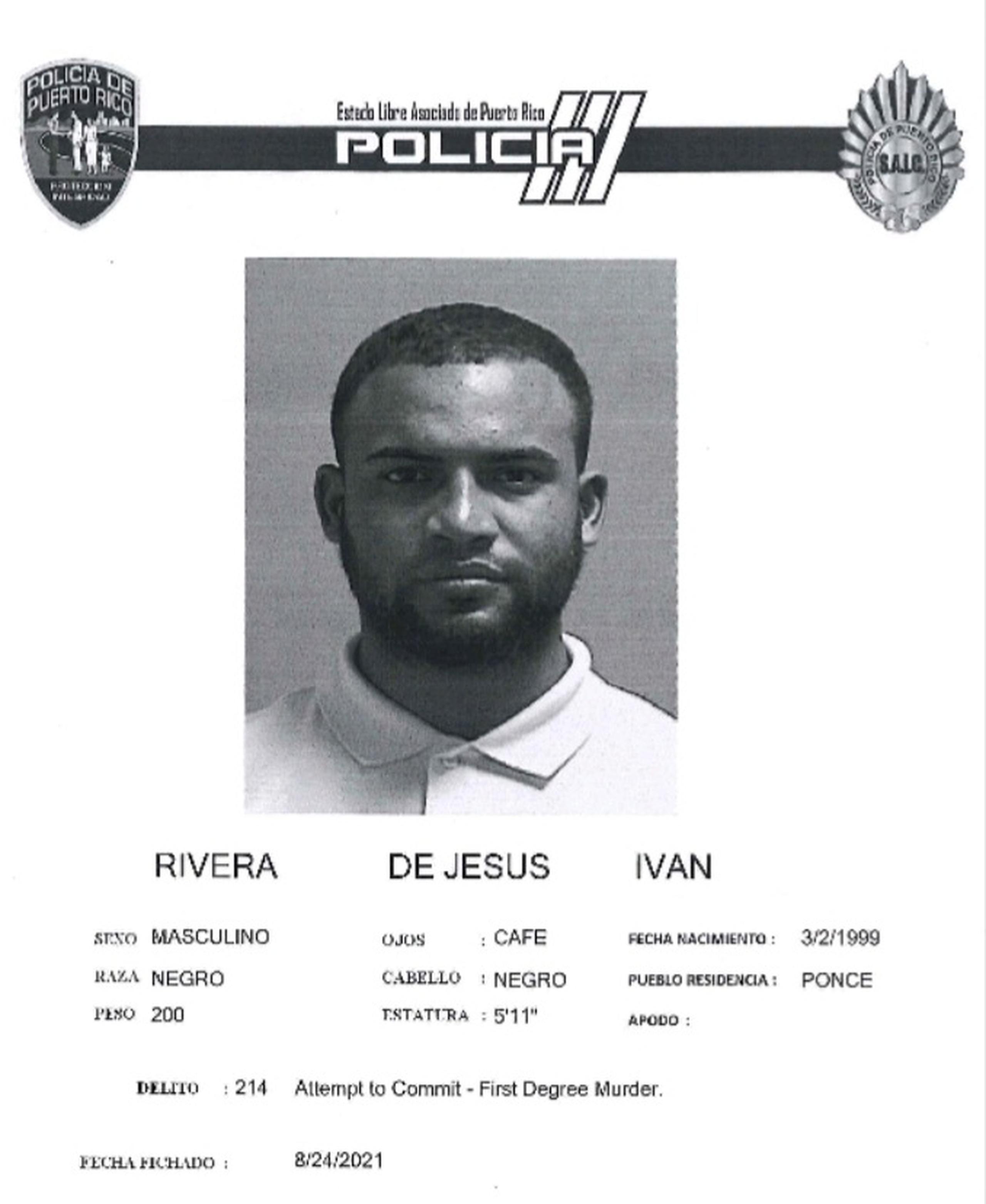 Iván Rivera De Jesús de 22 años.