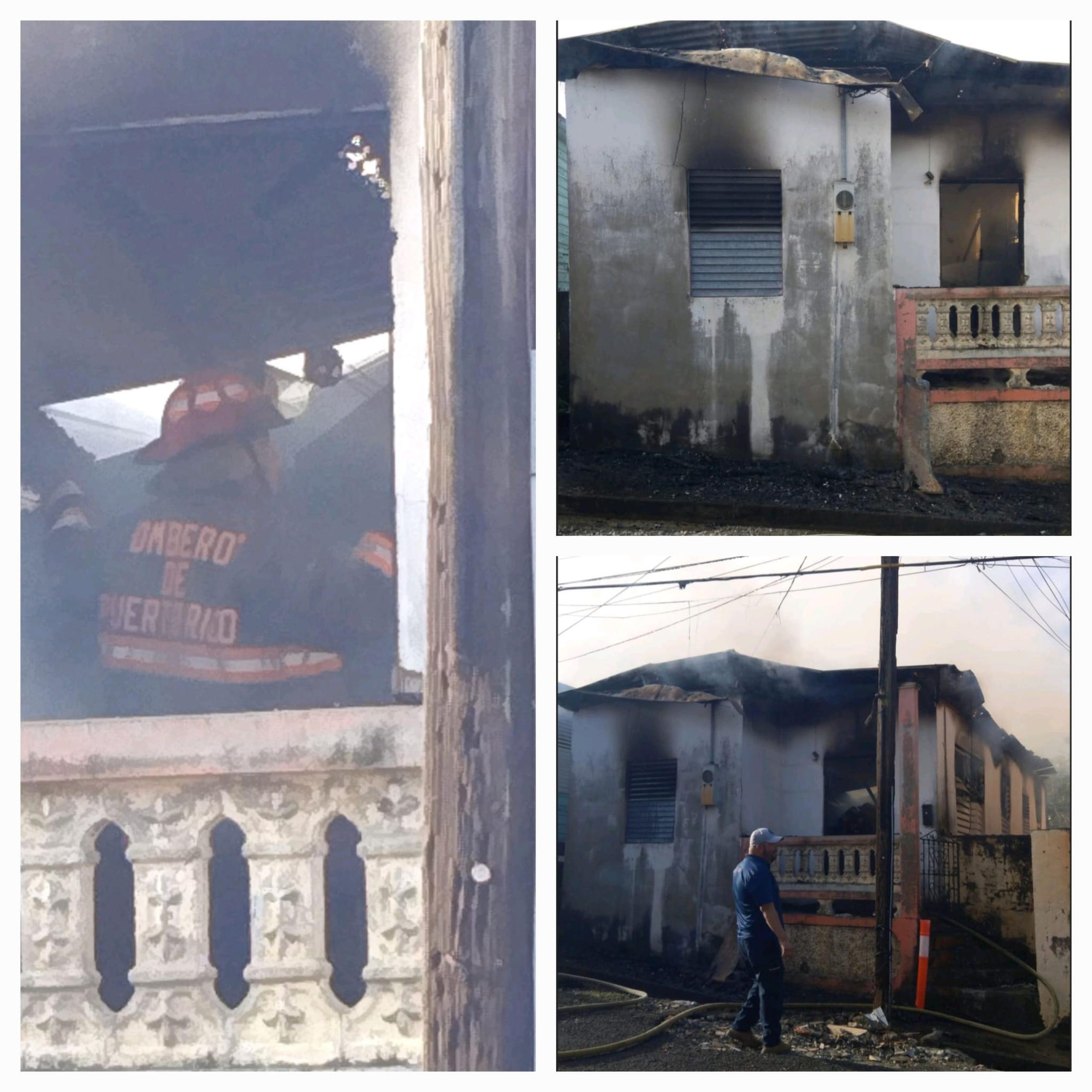 El incendio se reportó en una residencia abandonada en la calle 35 de julio, en Sabana Grande.