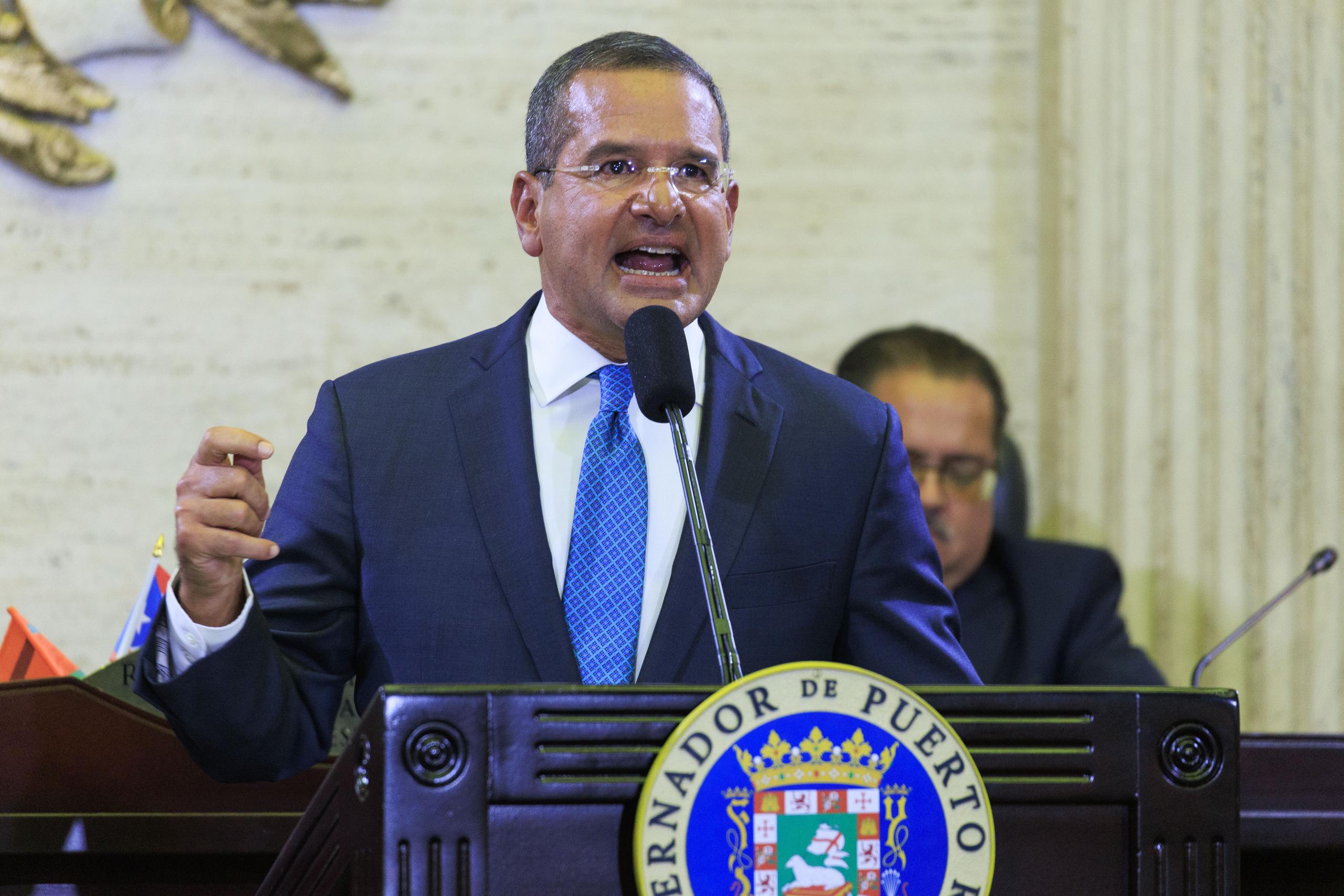 Pedro Pierluisi en el hemiciclo de la Cámara de Representantes en el Capitolio, durante el Mensaje de Situación del Estado del pasado año.
