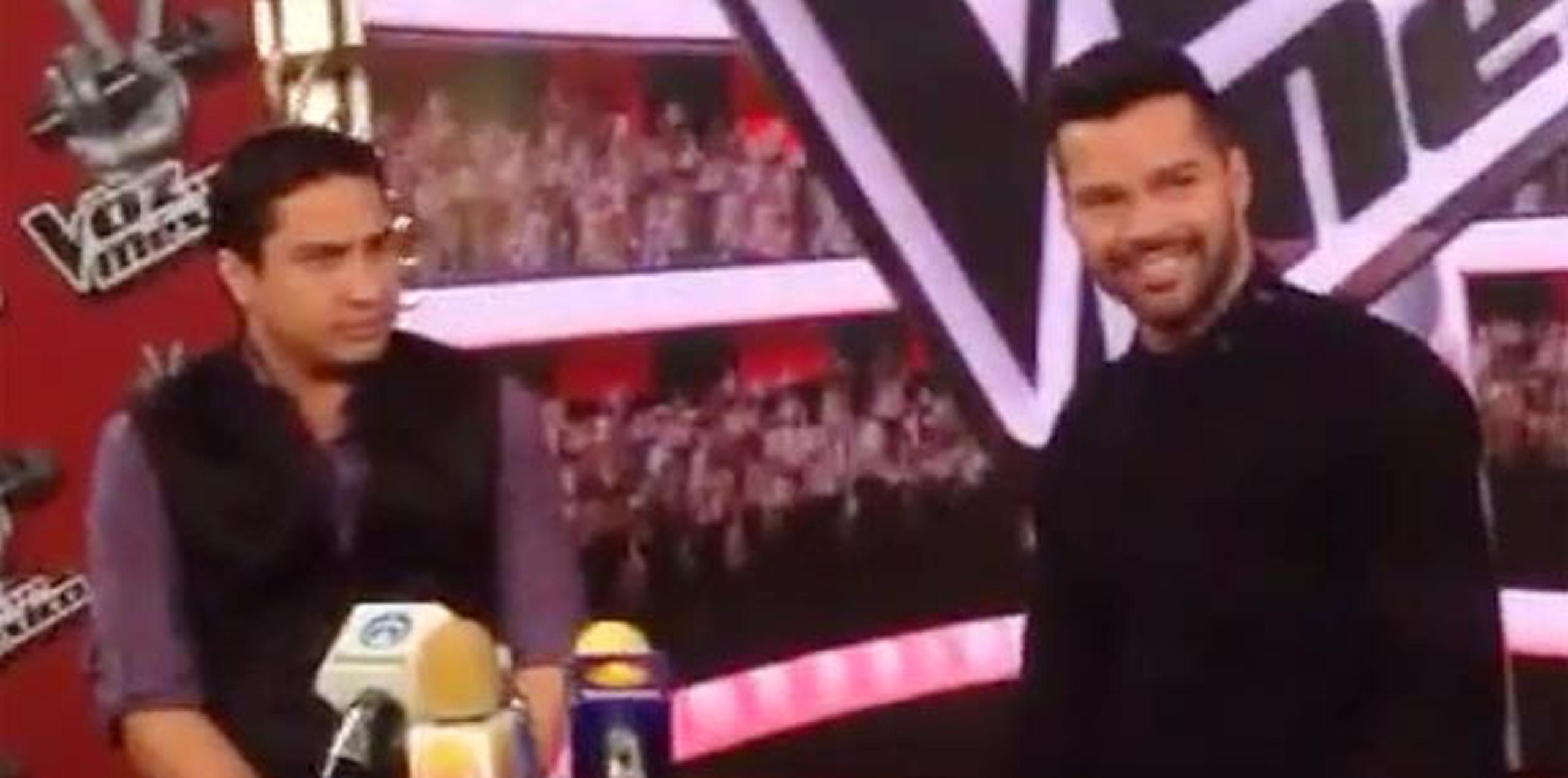 Julión Álvarez y Ricky Martin trabajaron juntos hasta hace pocas semanas en el reality show La Voz México. (YouTube)