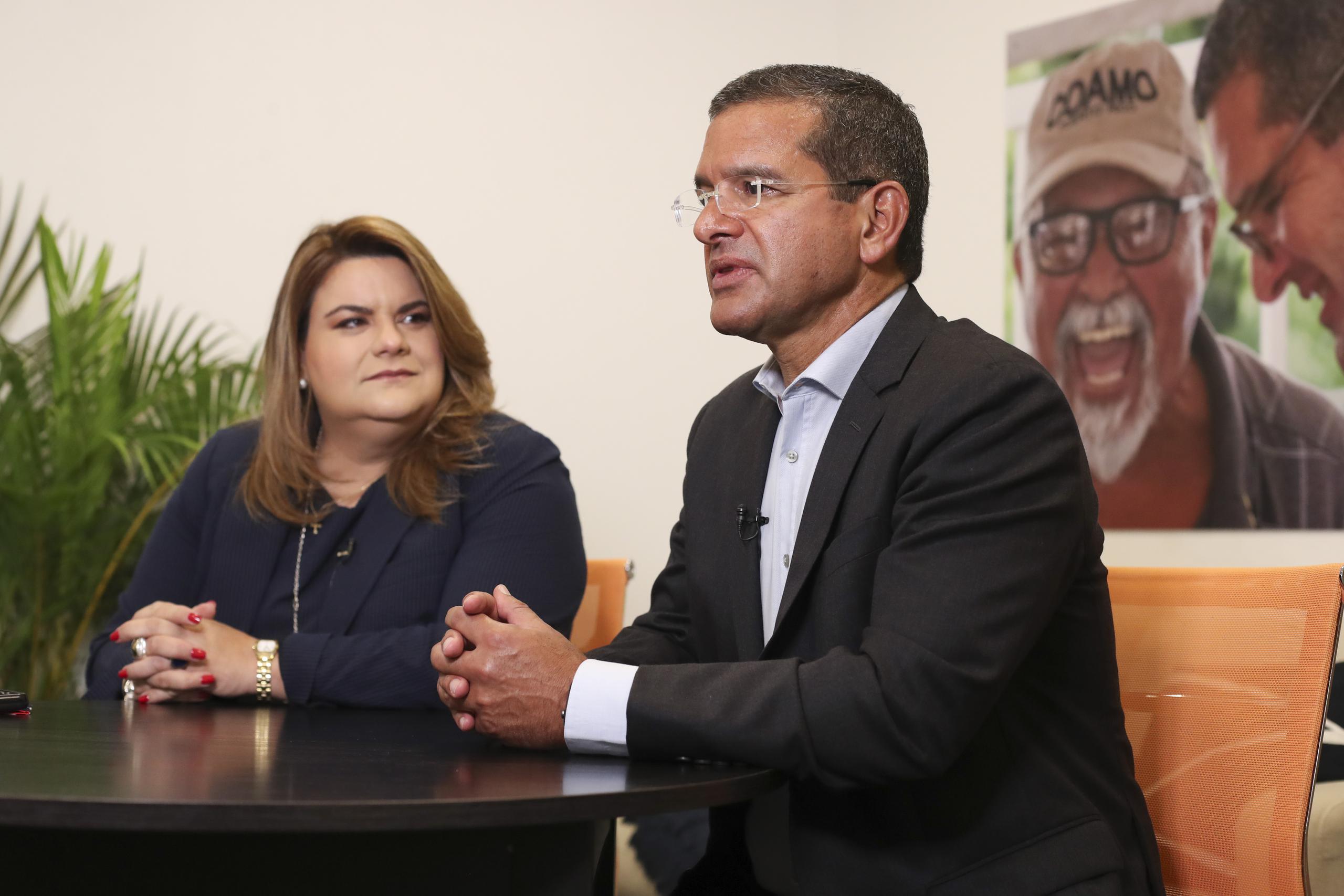 Jenniffer González, comisionada residente en Washington, y Pedro Pierluisi, gobernador de Puerto Rico. (Archivo / GFR Media)