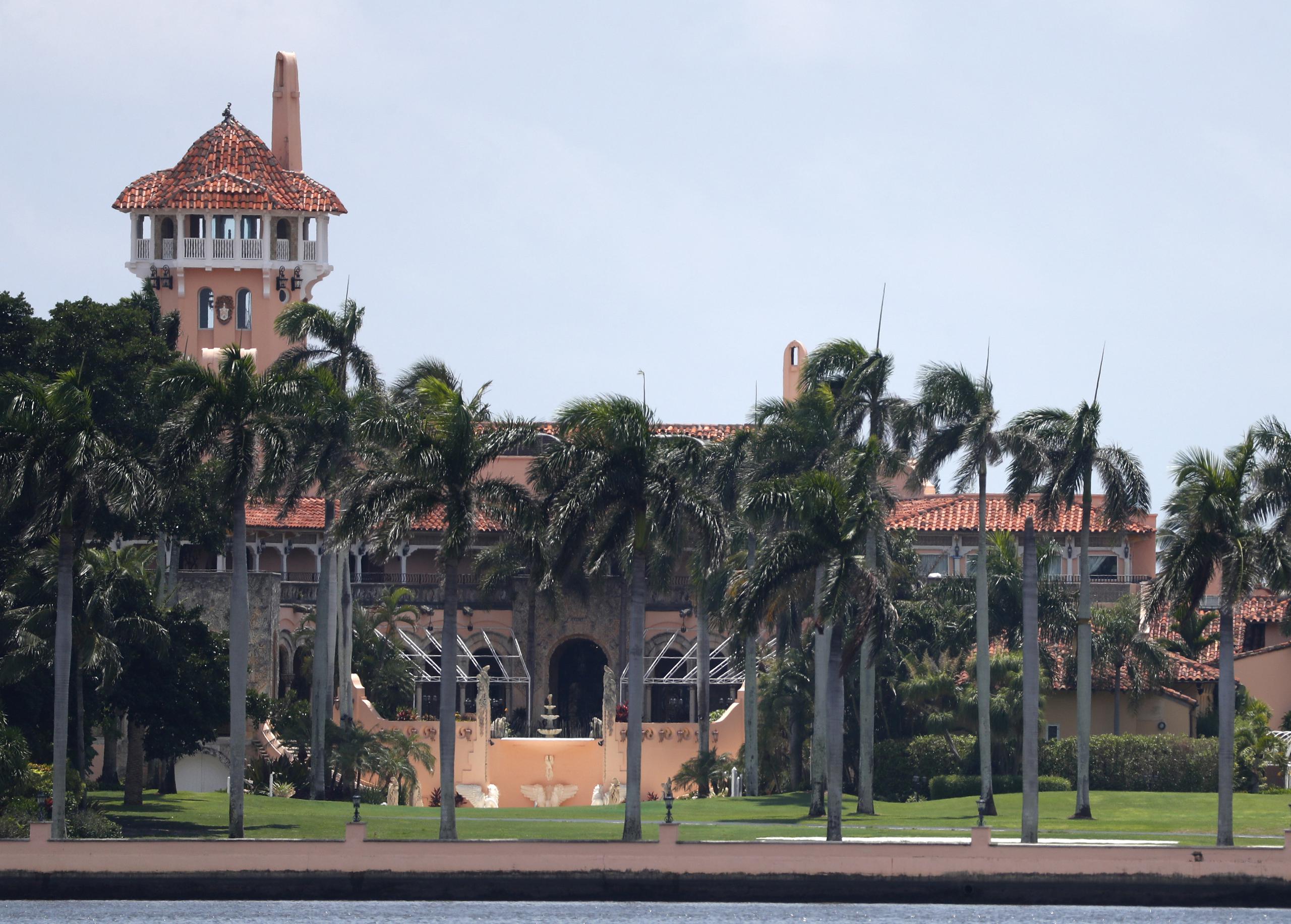 La finca Mar-a-Lago del presidente Donald Trump en Palm Beach, Florida.
