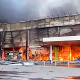 Escena de horror del ataque en mall lleno de gente en Ucrania