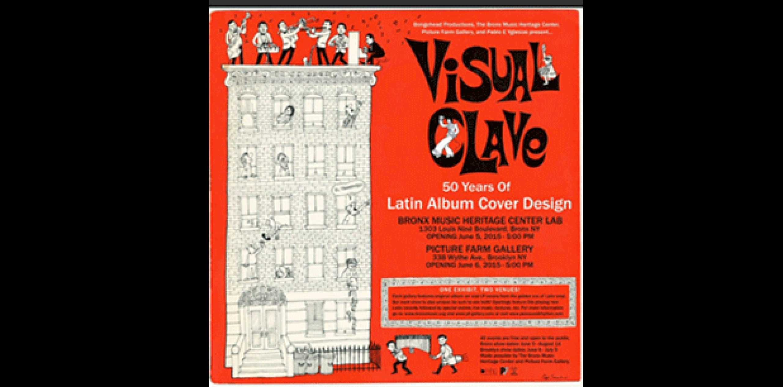 "Visual Clave/50 Years of Latin Album Cover Design", que incluye también fotos, es una ventana a la cultura latina, que se mostrará hasta el 14 de agosto, en la que el visitante podrá ver el dibujo original que se hizo para la portada del disco, pero también la carátula, así como fotos. (Twitter)