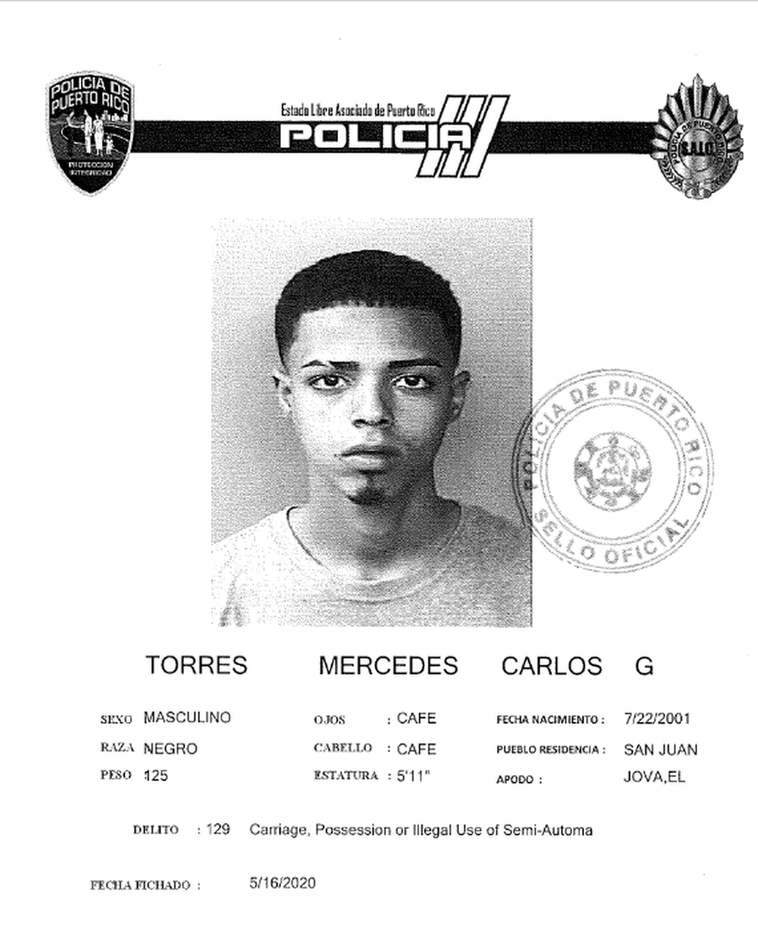 Carlos G. Torres Mercedes fue encontrado muerto en la institución Ponce 1000, por causas desconocidas.