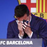 Llora Messi al despedirse del Barcelona