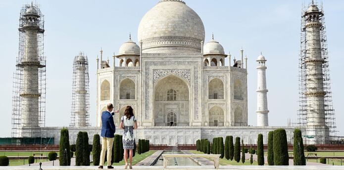 Los Duques De Cambridge Visitan El Taj Mahal Primera Hora