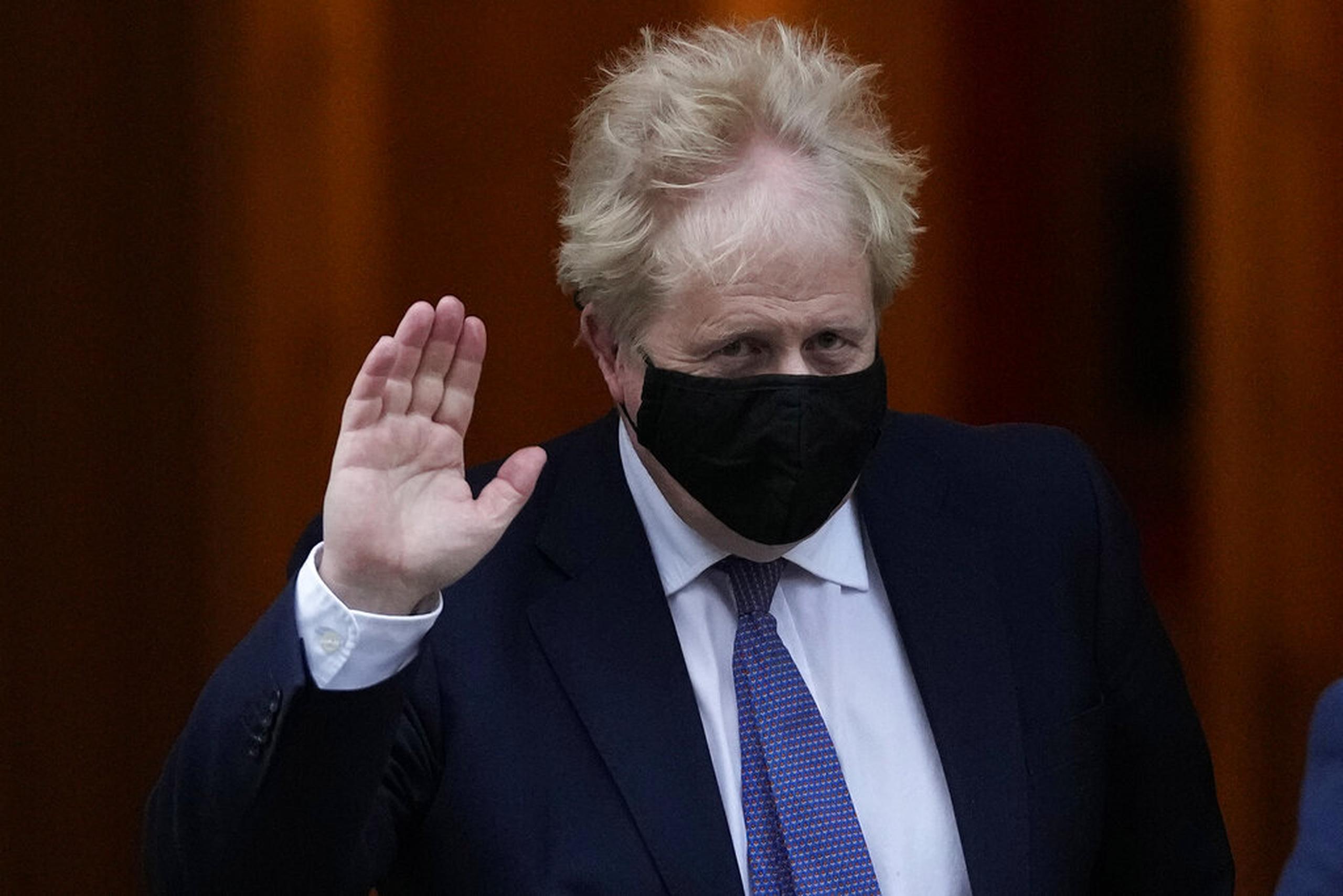 El primer ministro Boris Johnson este miércoles, 5 de enero en Londres.