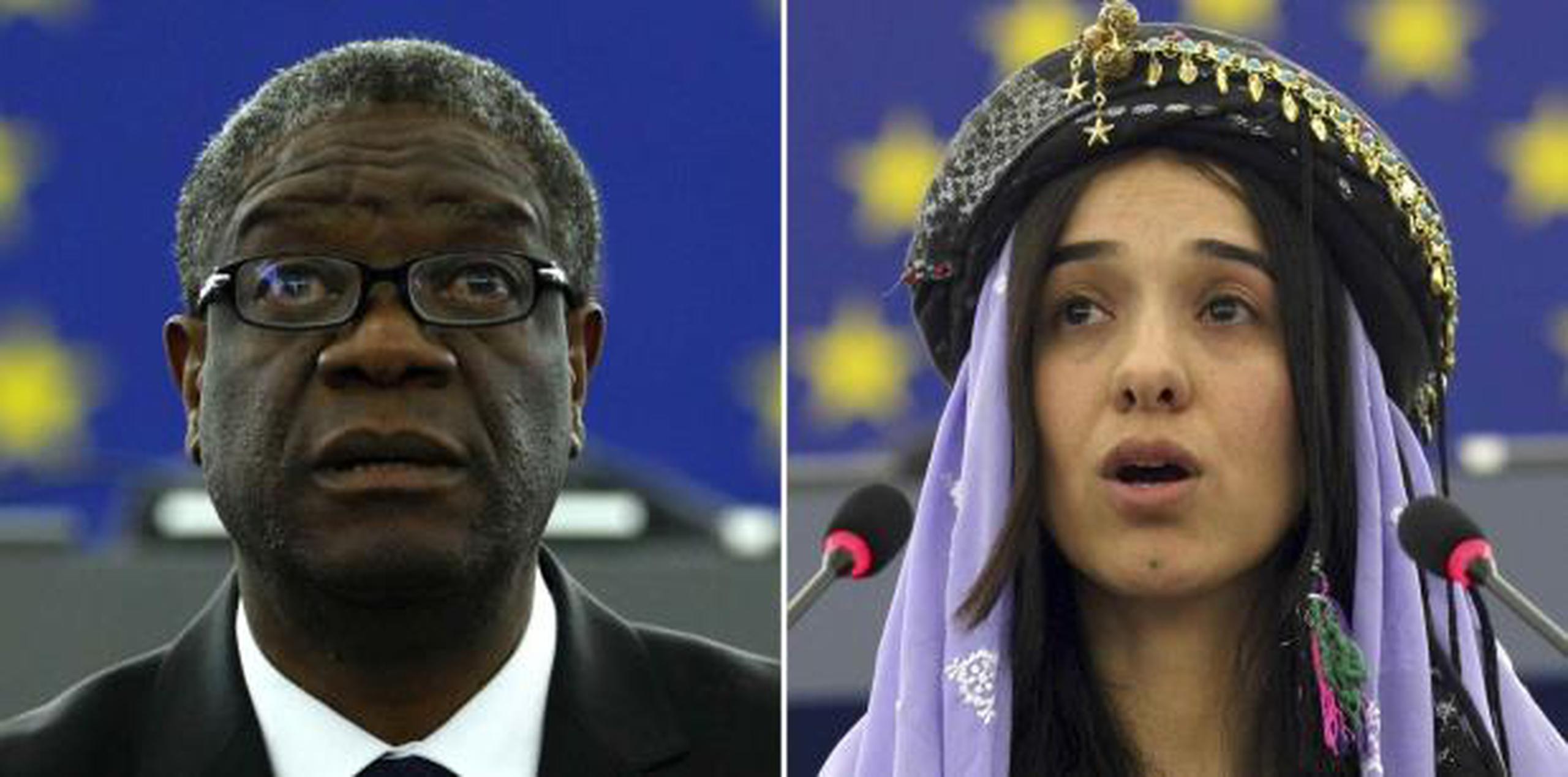 Denis Mukwege y Nadia Murad fueron los recipientes del premio. (AP)