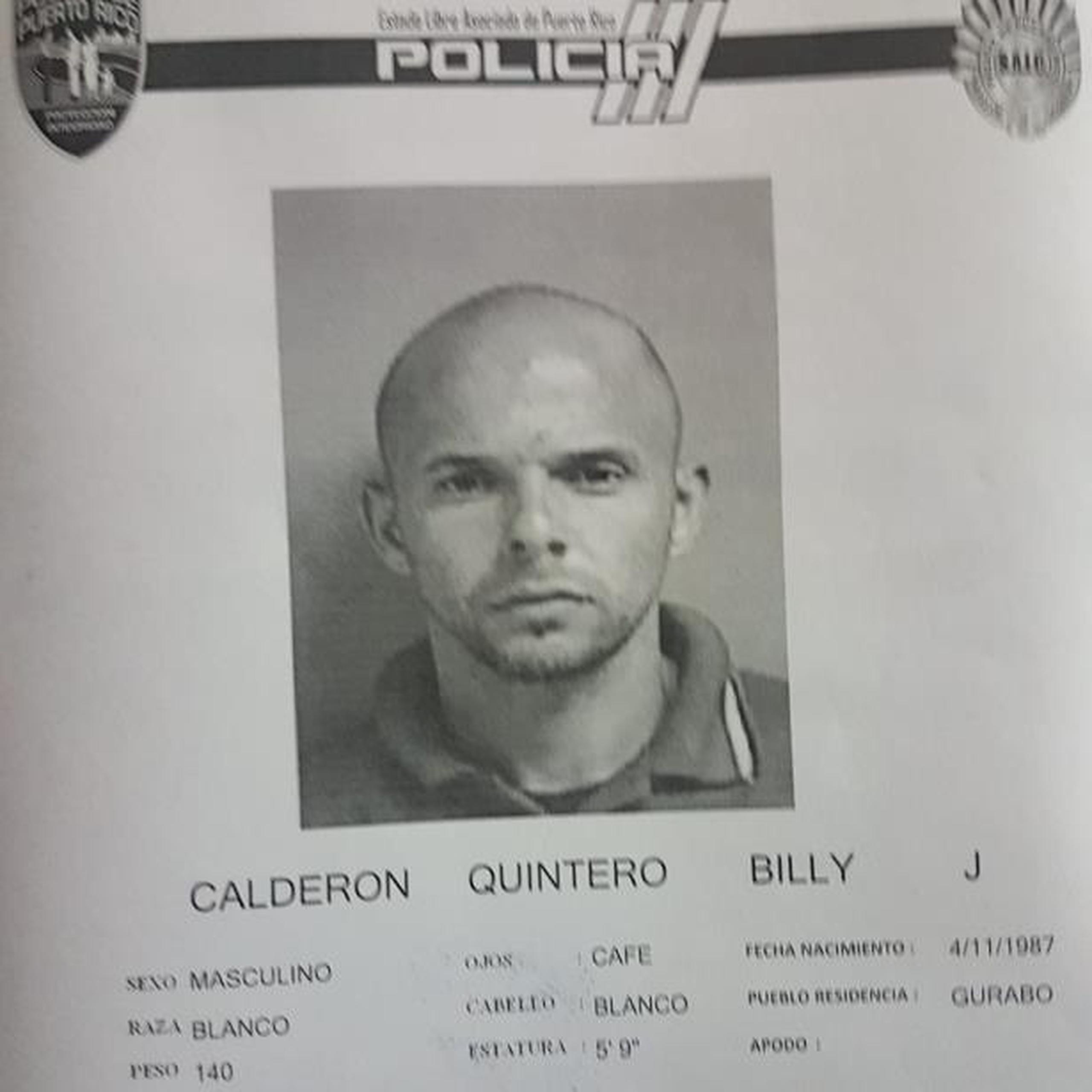 Billy Calderon Quintero, de 32 años. (Suministrada)