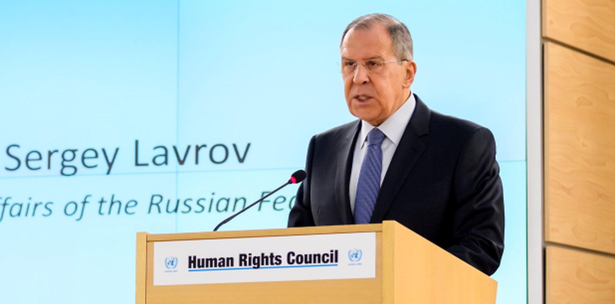 El ministro de Asuntos Exteriores ruso, Serguéi Lavrov (EFE)