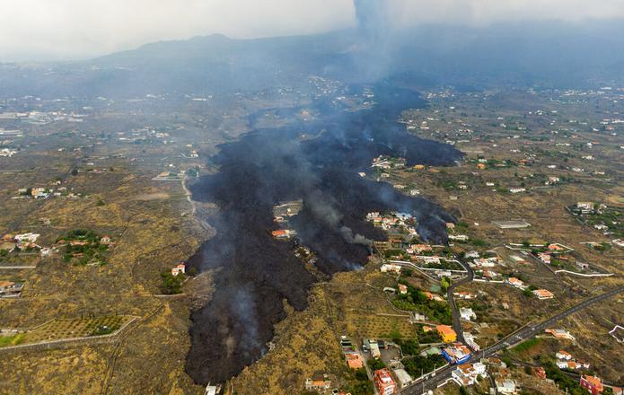 La superficie afectada por la erupción volcánica se eleva ya a 1,019.79 hectáreas, 1.12 hectáreas más que en la última actualización.