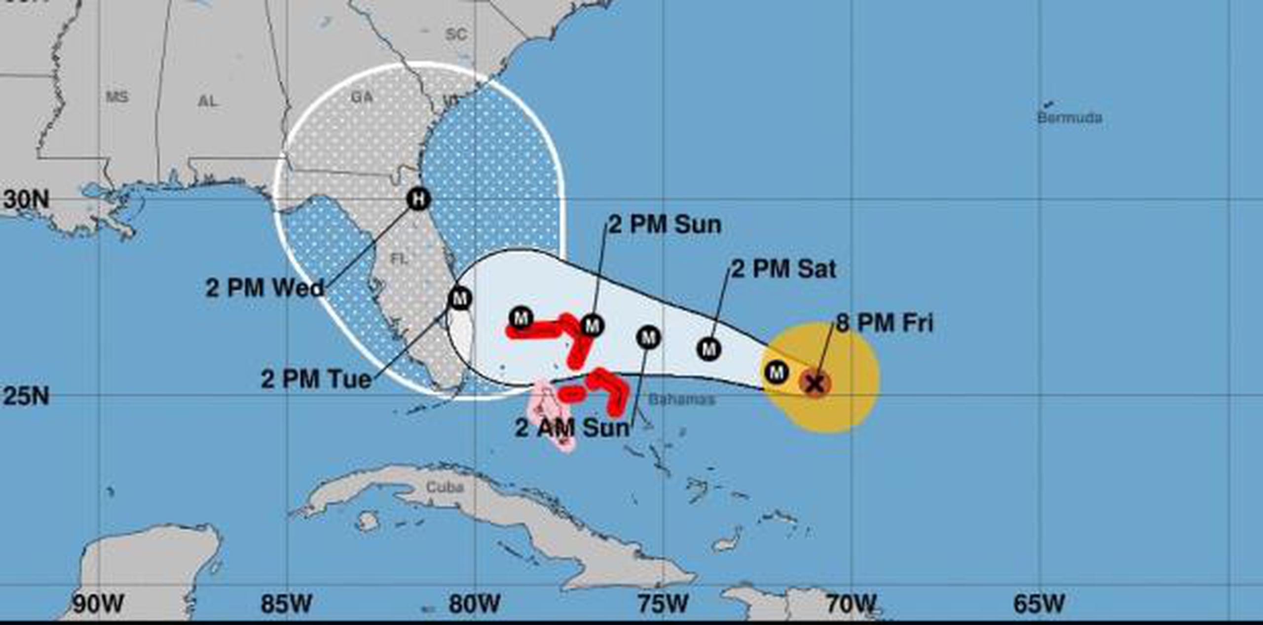 El huracán podría reducir su  movimiento de traslación considerablemente. (NOAA)