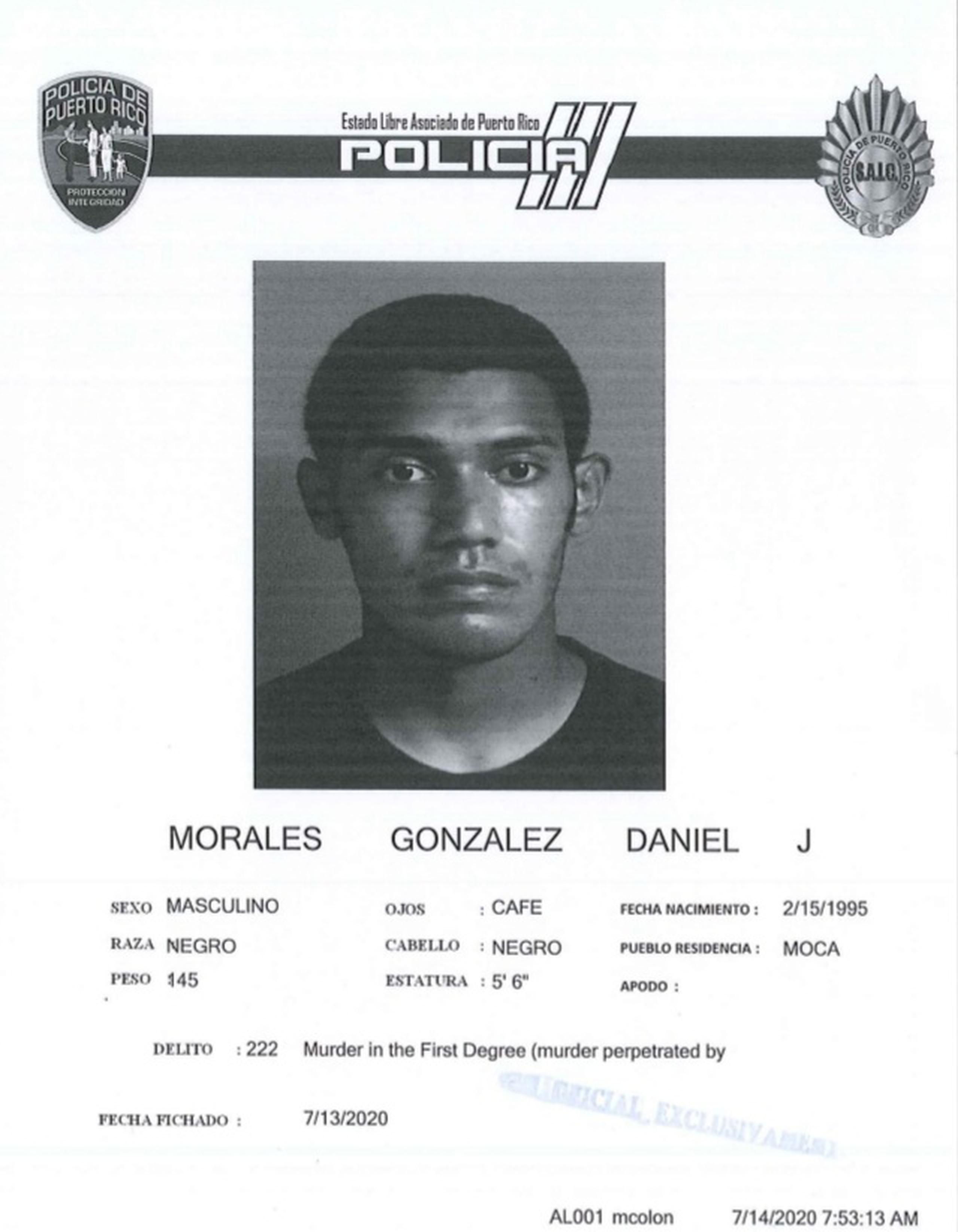 Daniel J. Morales González, quedó en libertad tras prestar una fianza de $40,000 tras determinarse causa para su arresto por el crimen de un hombre que conversaba con su expareja.