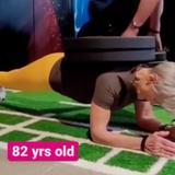 Influencer de 82 años arrasa con su rutina de ejercicios 