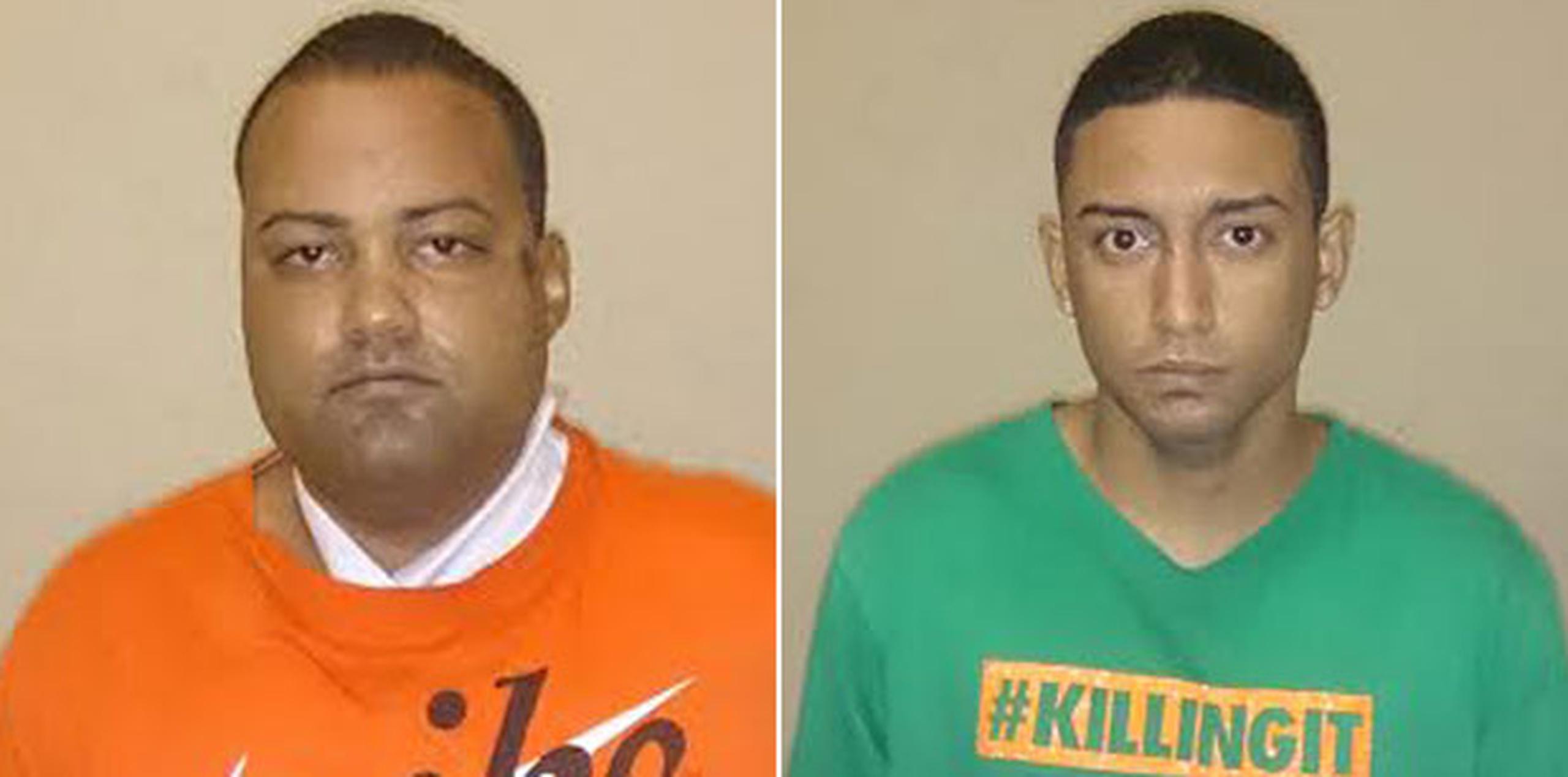 Los hombres fueron identificados en el reporte de novedades como Roberto Arguinzoni, (izquierda), y Luis Figueroa Aponte. (Suministradas)