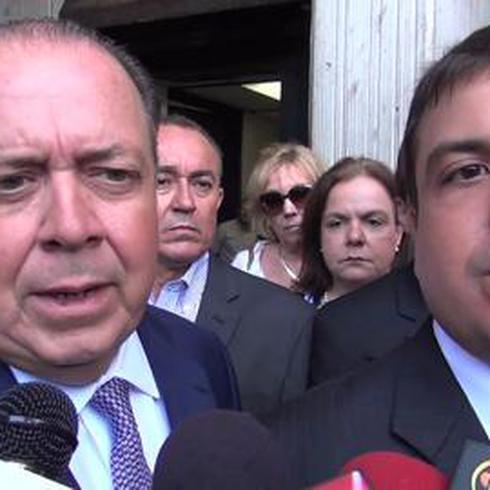 Antonio Sagardía ofrece declaraciones al salir del tribunal
