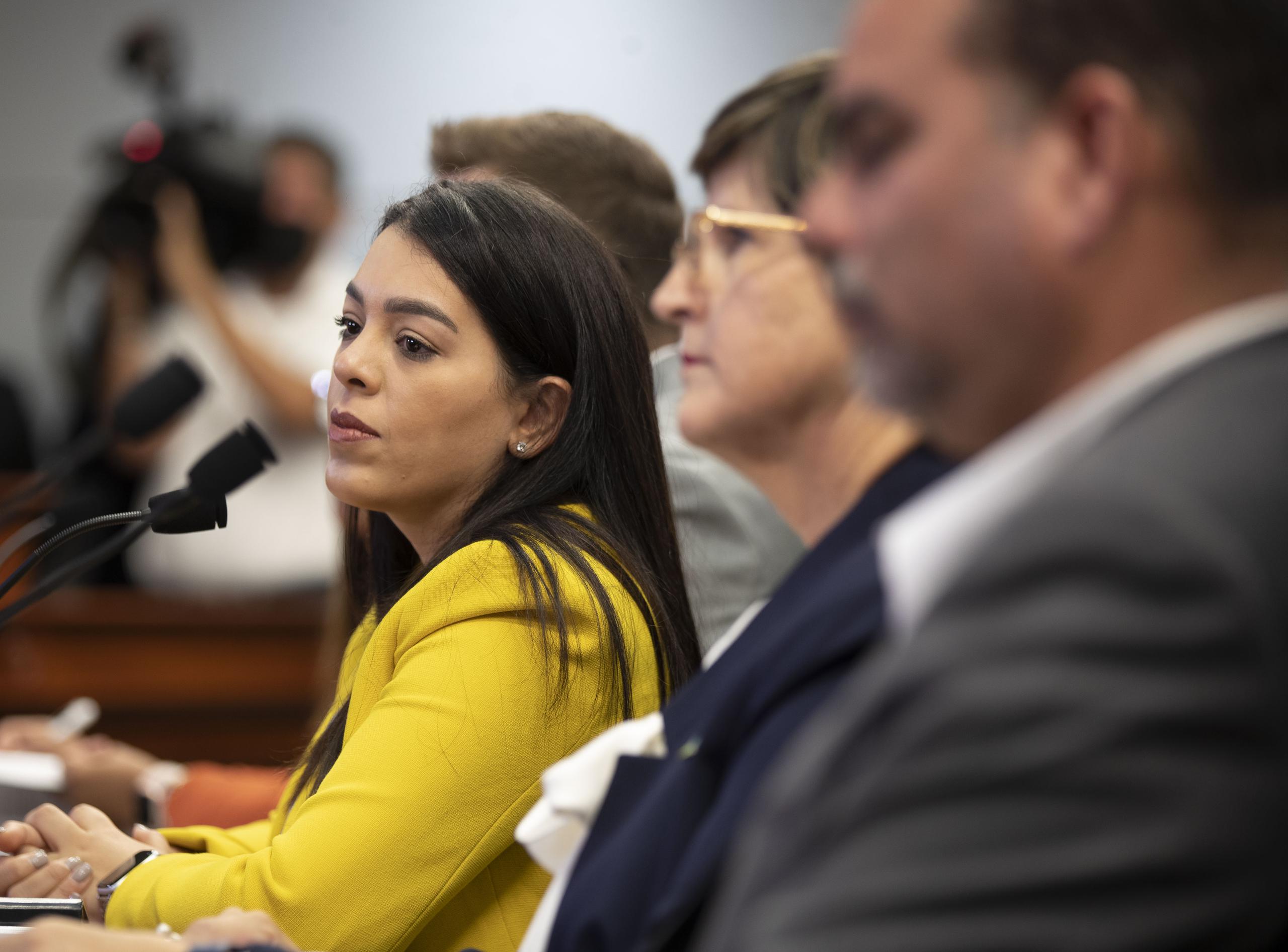 La vicepresidenta de la Comisión de Nombramientos del Senado, Gretchen Hau, no pudo precisar si la nominada, Anaís Rodríguez, en la foto, tiene los votos para ser confirmada.