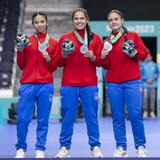Equipo Nacional de Tenis de Mesa  se queda con la plata por equipos en Santiago
