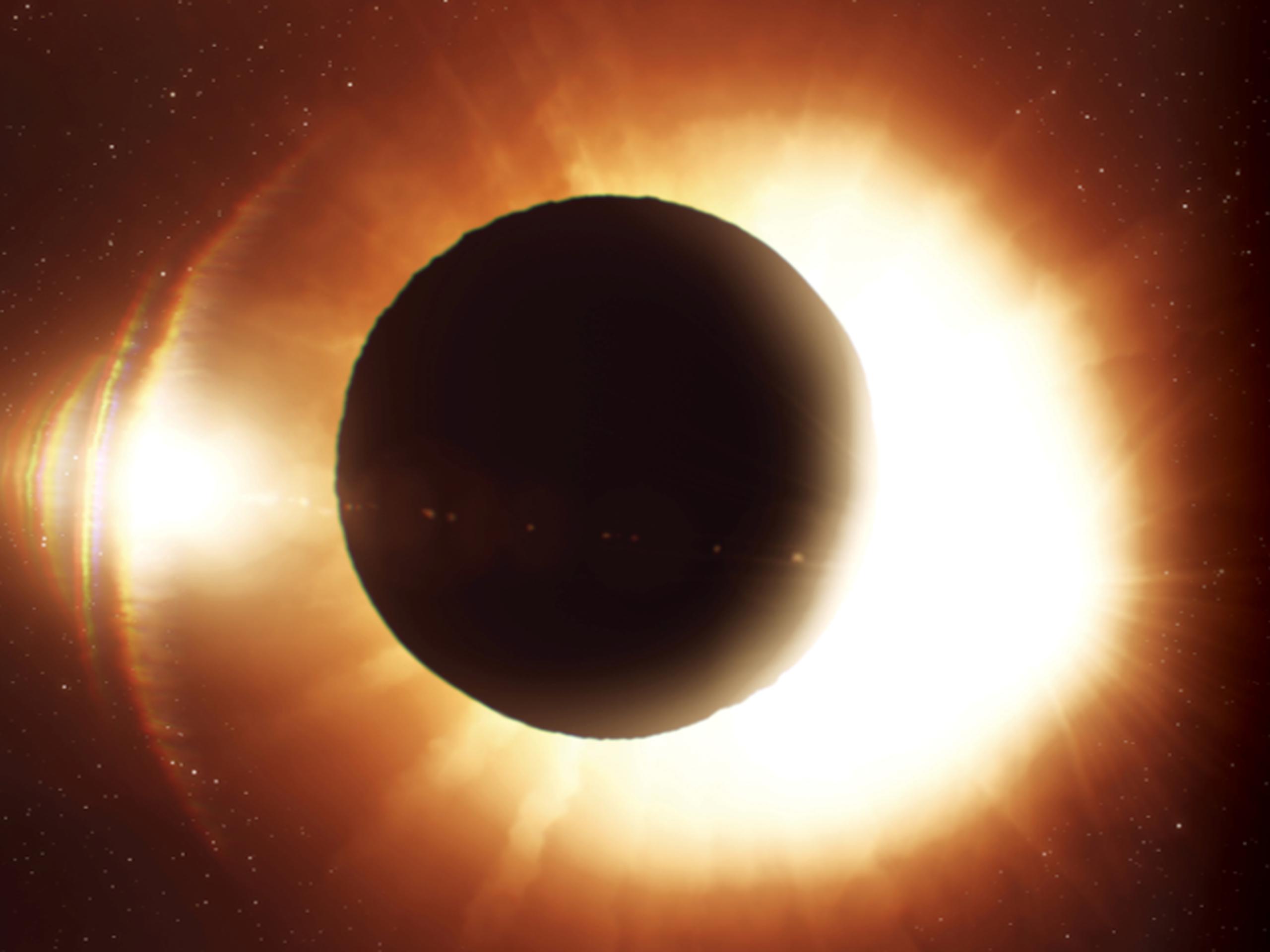 La observación del Eclipse Solar será más prominente en las siguientes horas: 12:10pm, 1:59pm, 3:49pm y 4:55pm.