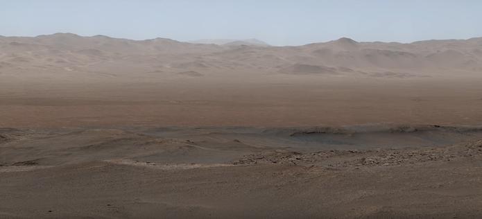 Imagen de Marte captada por el rover Curiosity