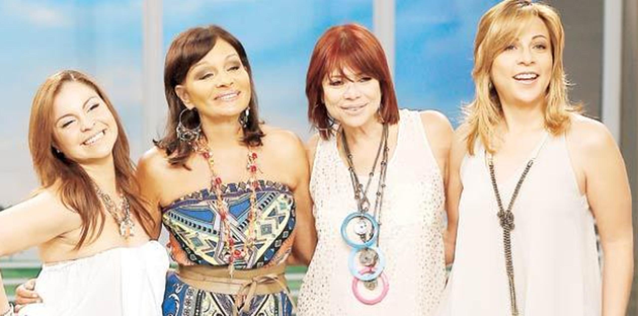 Wanda Saiz, Alba Nydia Díaz, Linette Torres y Sonia Valentín en mejores tiempos. (Archivo)
