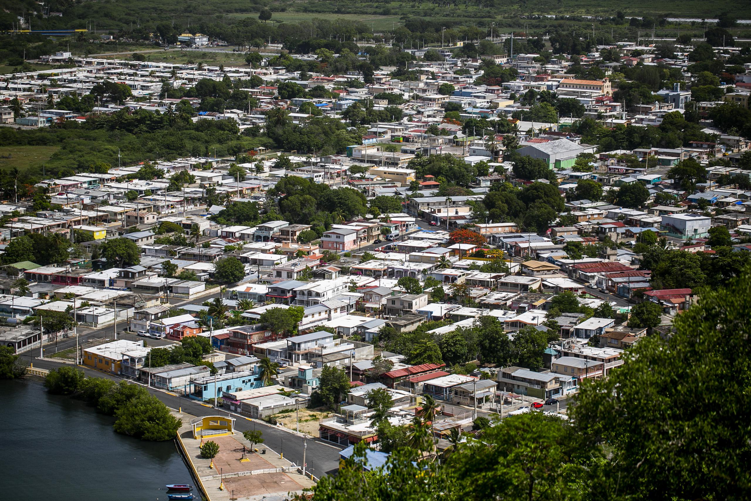 El casco urbano de Guánica.