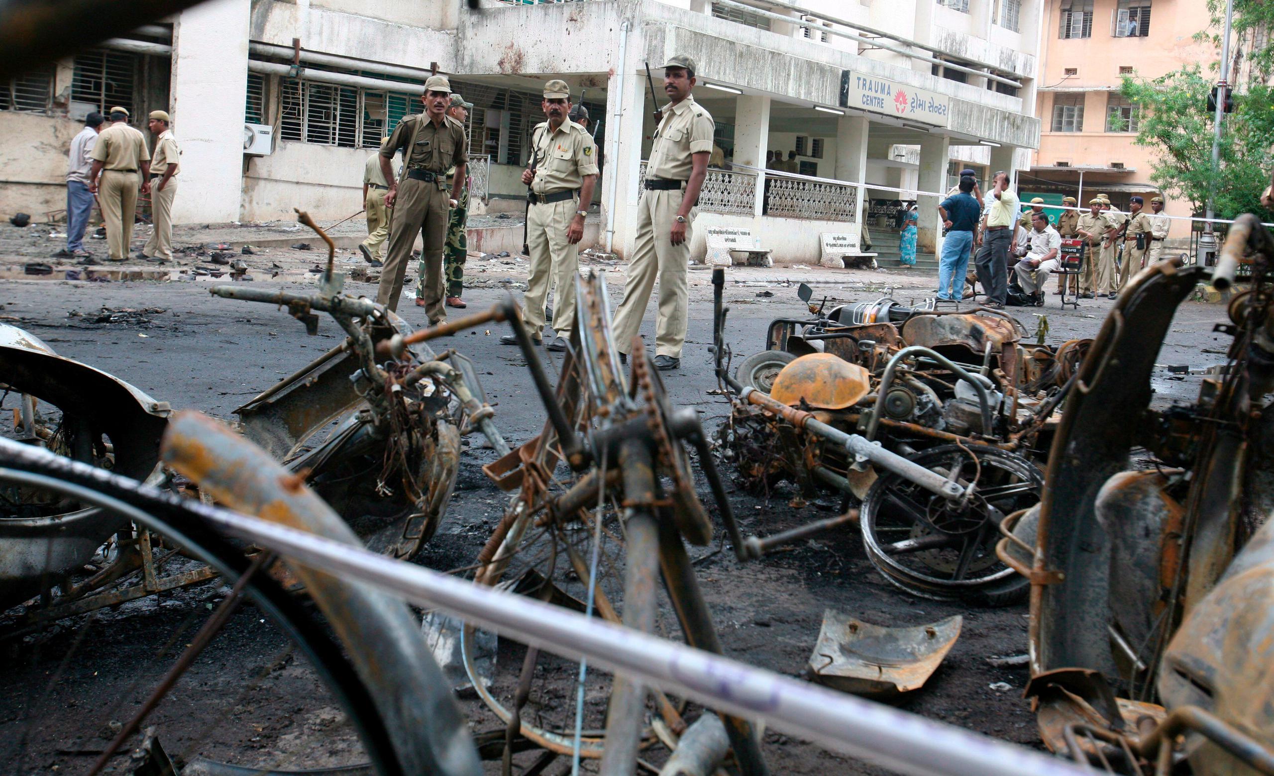 Uno de los atentados registrados en Ahmedabad en 2008. EFE/Str
