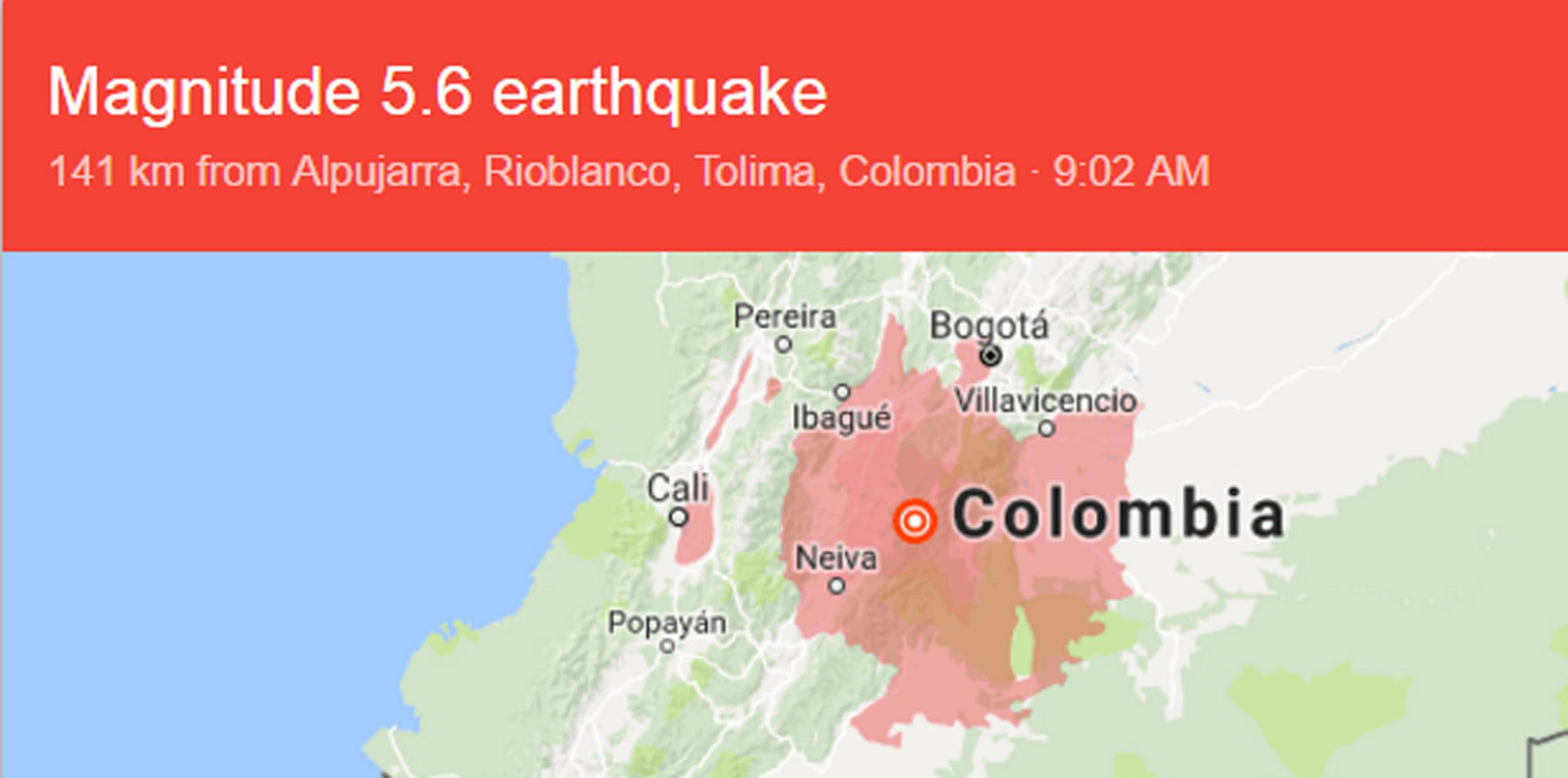 El temblor fue superficial, lo que supone una profundidad inferior a los 30 kilómetros, por lo que se sintió con más fuerza en buena parte del país.