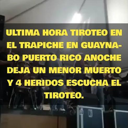Video del tiroteo donde matan menor en Guaynabo