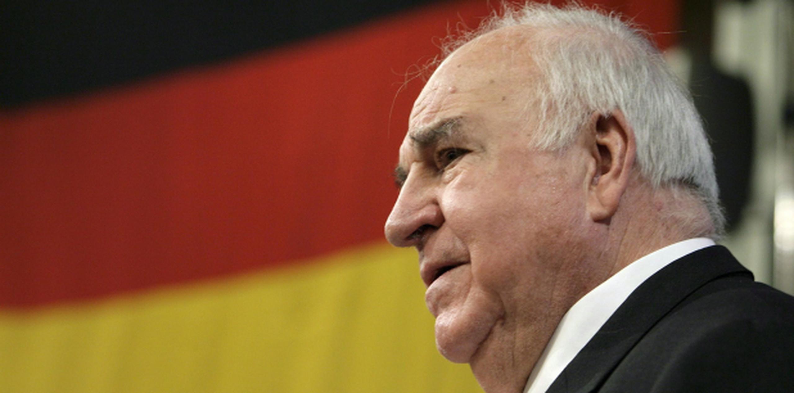 Helmut Kohl estuvo al frente de Alemania entre 1982 y 1998. (Archivo)