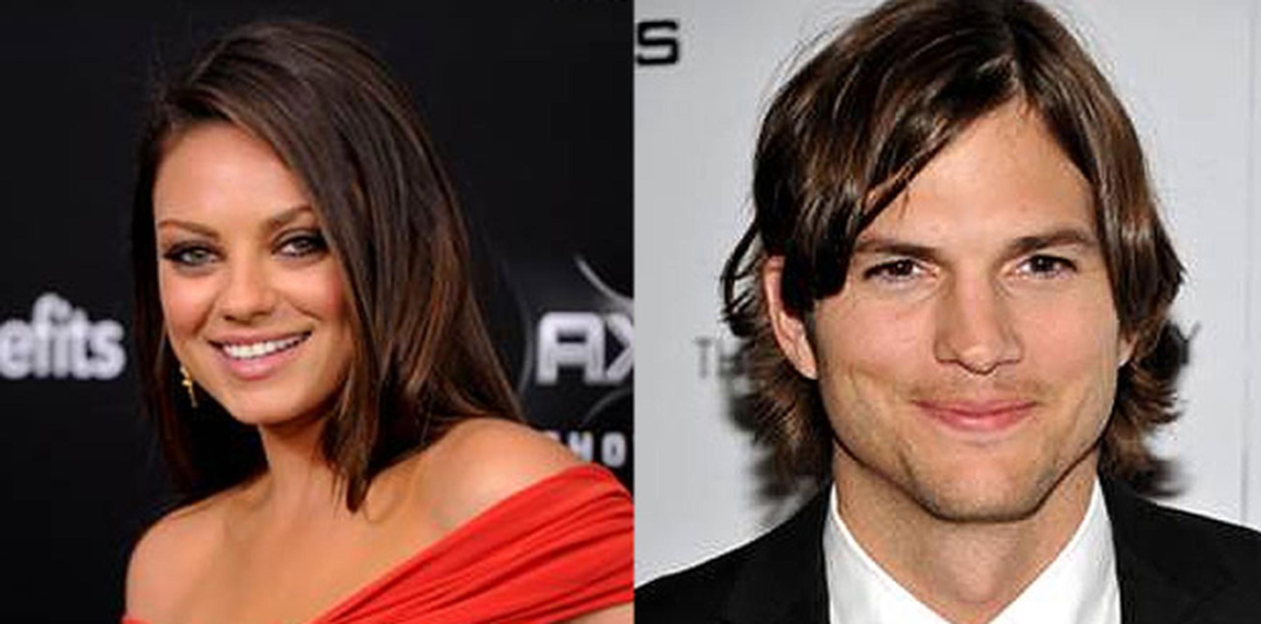 La actriz Mila Kunis se burló de los rumores de compromiso con el actor Ashton Kutcher,pero una fuente aseguró que la pareja planifica oficializarlo.  (Archivo)