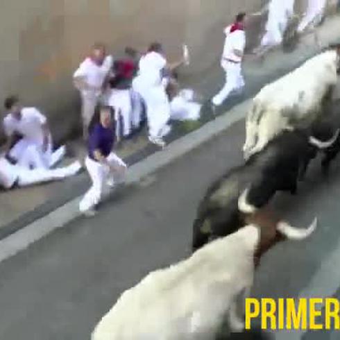 Aplastados por toros en San Fermín