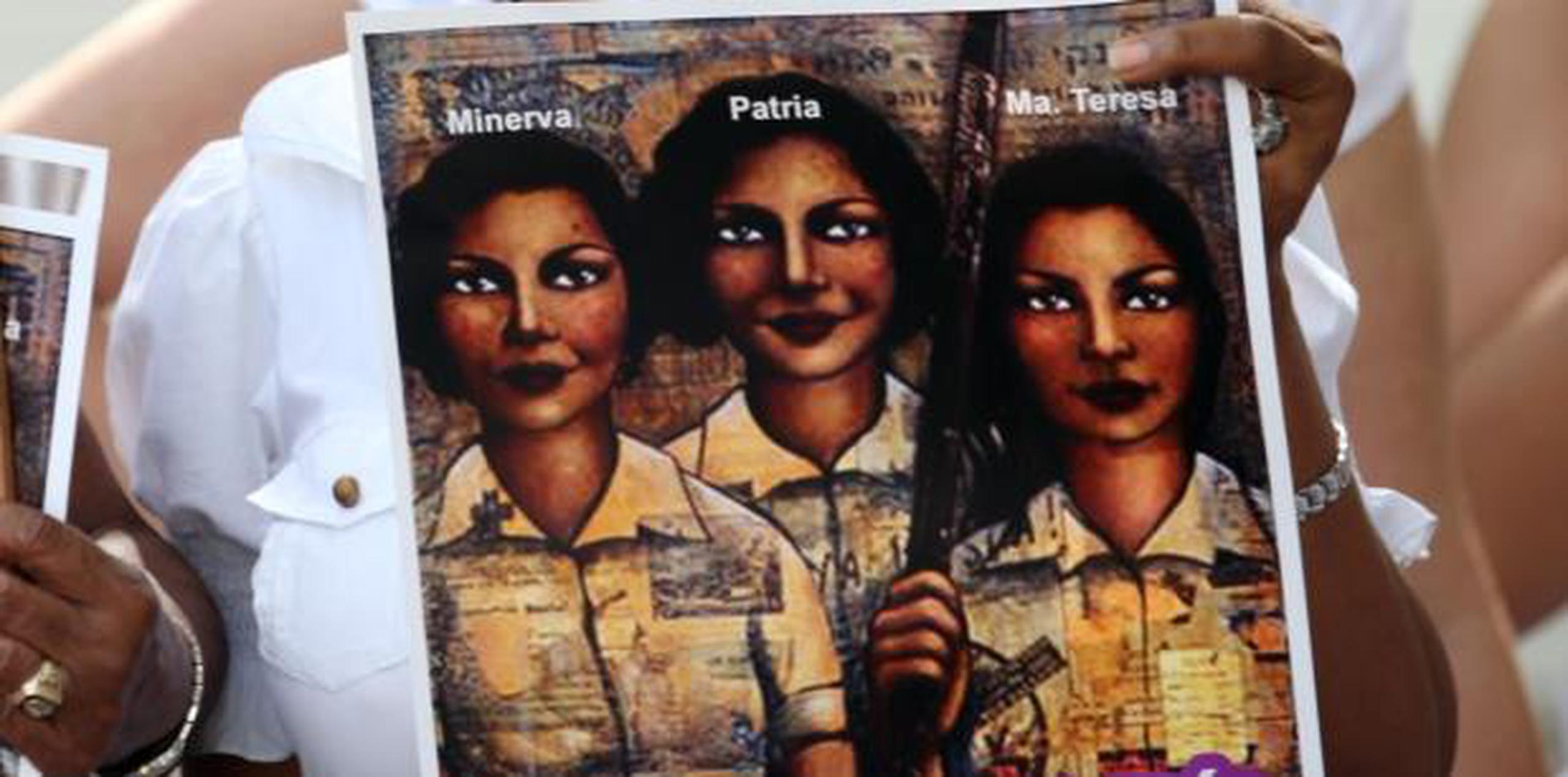 Afiche de las Hermans Mirabal usado en una marcha contra la violencia de género celebrada hace unos años en Río Piedras. (archivo)